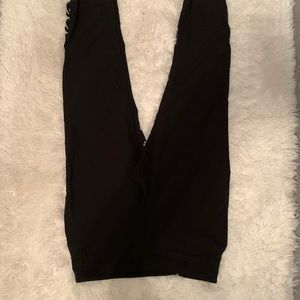 Black skinny ankle pants